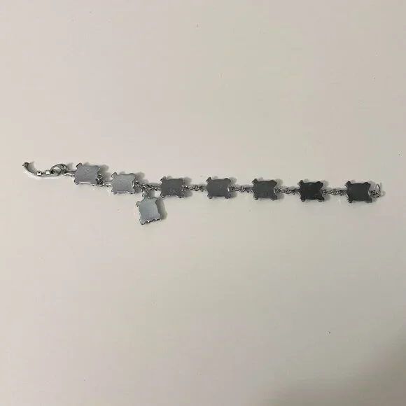 Multi Coloured Turtle Shell Bracelet 7 Inch Long - Picture 13 of 16